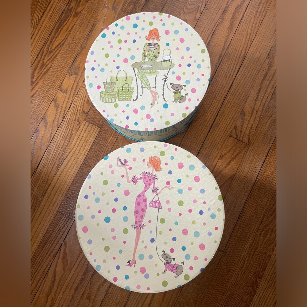 Polka Dot Hat Boxes
